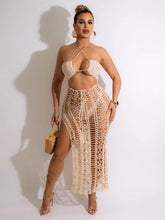 Load image into Gallery viewer, Women's long fringed beach skirt