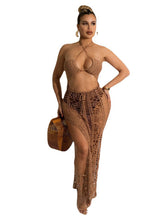 Load image into Gallery viewer, Women's long fringed beach skirt