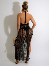 Load image into Gallery viewer, Women's long fringed beach skirt