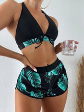 Load image into Gallery viewer, Tropikal multi-color bikini three-piece set