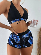 Load image into Gallery viewer, Tropikal multi-color bikini three-piece set