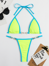 Load image into Gallery viewer, Color Pearl swimwear bikini suit