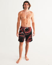 Load image into Gallery viewer, Red Rose Men's Swim Trunk