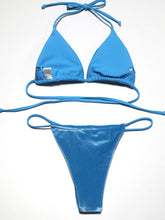 Load image into Gallery viewer, Bikini velvet solid color swimsuit
