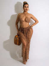Load image into Gallery viewer, Women&#39;s long fringed  beach skirt
