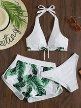 Load image into Gallery viewer, Tropikal multi-color bikini three-piece set

