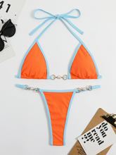 Load image into Gallery viewer, Color Pearl swimwear bikini suit
