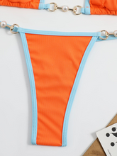 Load image into Gallery viewer, Color Pearl swimwear bikini suit
