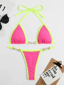 Color Pearl swimwear bikini suit