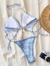 Load image into Gallery viewer, one-piece beach denim bikini
