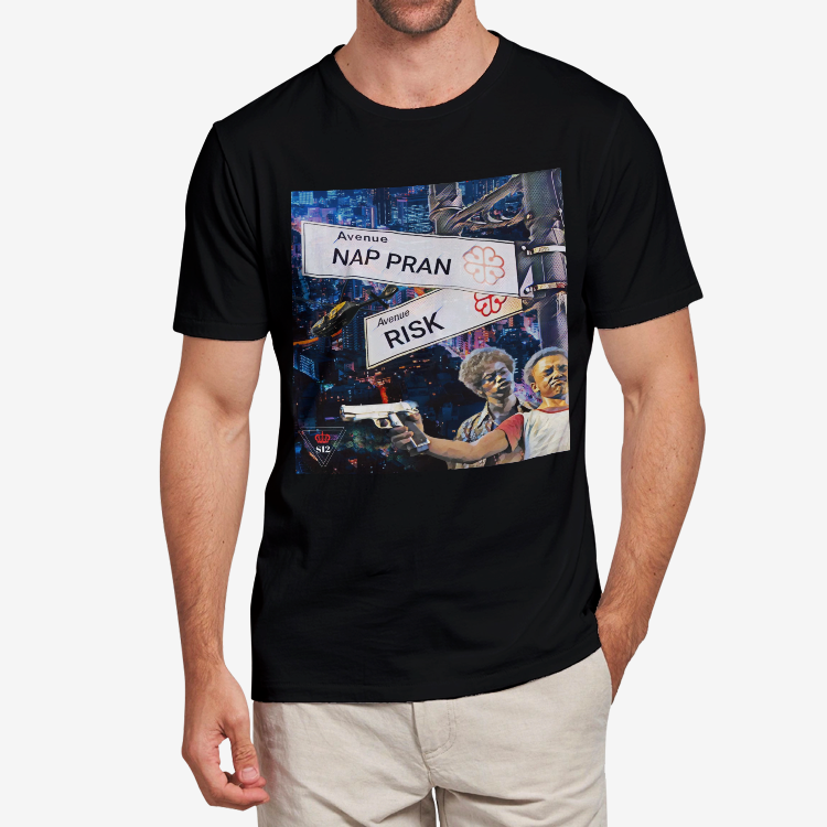 NPR Blue City Street Black T-Shirt